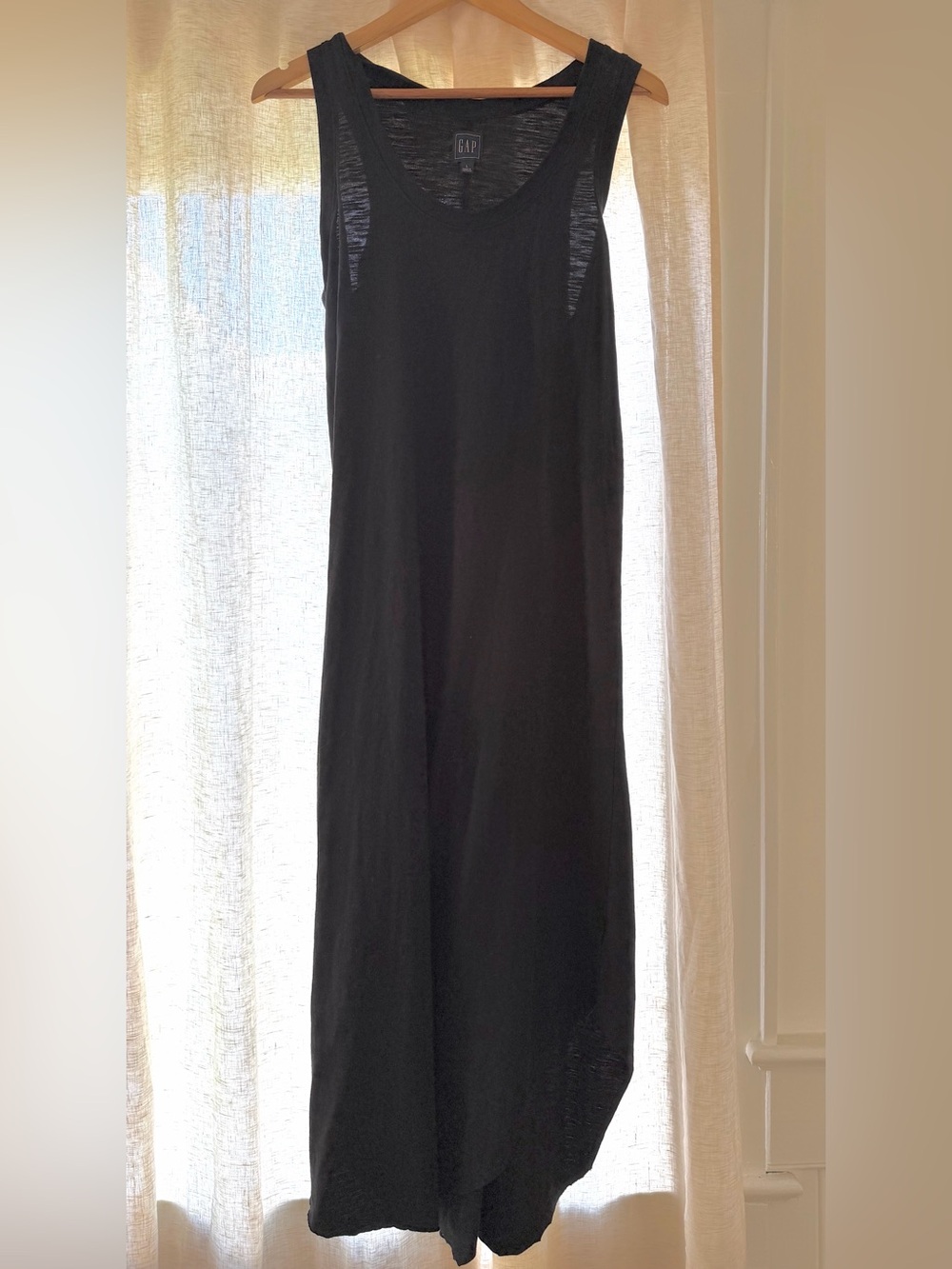 GAP Black Sleeveless Maxi Dress